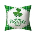 thumbnail image 2 of Decoraciones del Día de San Patricio. Funda de almohada de 45 x 45 cm. Cojín de primavera. Funda de almohada para decoración del hogar, habitación, sofá, coche, funda de almohada de fibra sintética., 2 of 7