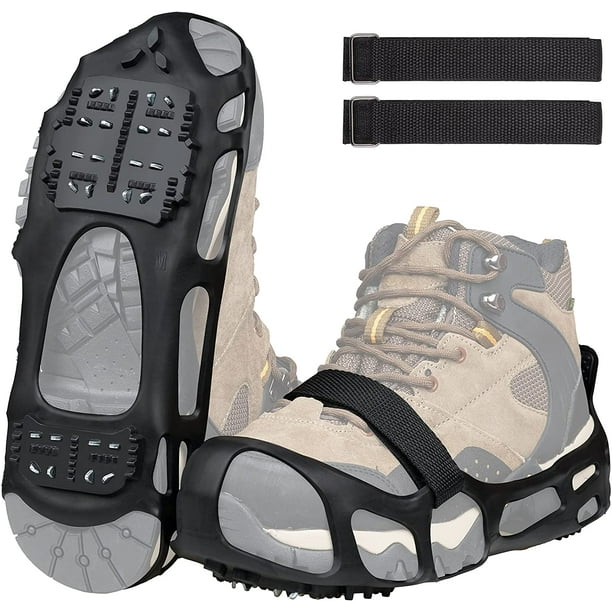 Achetez 1 Paire 8 Piques à Poil à Glace en Acier Pour Chaussures Anti-slip  Grimpant Des Crampons de Neige Craws Graws Grips Boots Cover, Taille M de  Chine