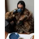 thumbnail image 4 of Abrigo largo de piel sintética con solapa de felpa para mujer, chaquetas gruesas holgadas informales a la moda, prendas de vestir exteriores elegantes de lujo para invierno 2024, 4 of 5