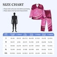 thumbnail image 4 of Junzan Sparkling Pink Toilet for Men's Long Sleeve Pajama Set,Button-Front 2Pjs for Men Long Sleeve Mens Sleepwear 2 Piece Sleepwear Loungewear Sets-XX-Large, 4 of 7