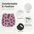 thumbnail image 4 of Daiia Cute Panda Pattern Women's 2 in 1 Running Shorts - Lightweight Athletic Workout Gym Yoga Shorts Liner with Phone Pockets-XX-Large, 4 of 7