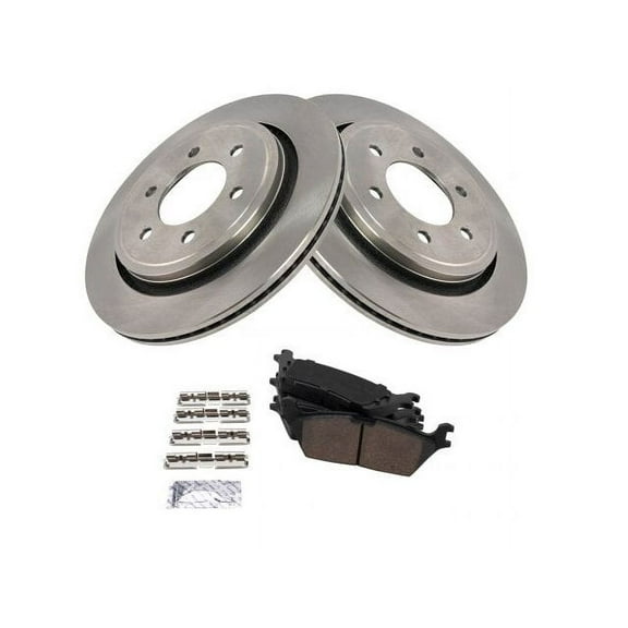 Rear Brake Pad and Rotor Kit - Compatible with 2015 - 2017 Ford F-150 2016