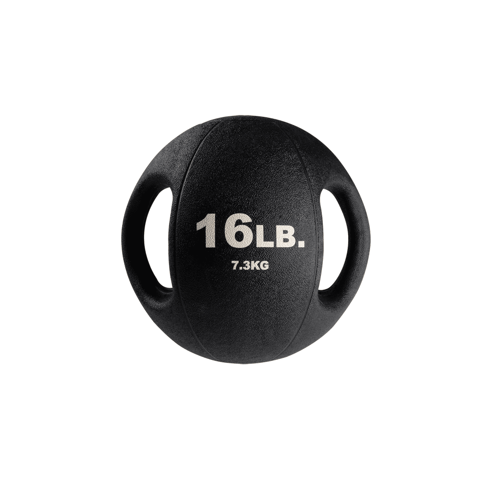 BSTDMB6 6lb BLack Dual Grip Medicine Ball