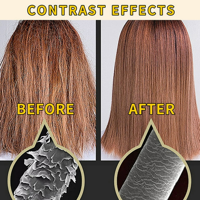 Wangxldd Hair Vitamin Serum Capsule Hair Treatment Serum Complex Oil Smooth Silky Hair Mask Hair Growth Oil No Rinse with Argan Macadamia Avocado
