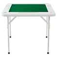 thumbnail image 2 of KFFKFF 35.4‘’ Foldable Multifunctional Square Game Table Portable Domino Game Table  with 4Cup Holders/4 Chip Trays with Wear-Resistant Green Tabletop, 2 of 10