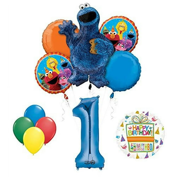 Cookie Monsters Sesame Street 1st Birthday party supplies
