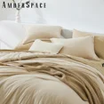 thumbnail image 5 of Amberspace Prewashed fabric 7-piece Bed in a Bag Comforter Set with Sheets,Beige,King, 5 of 8
