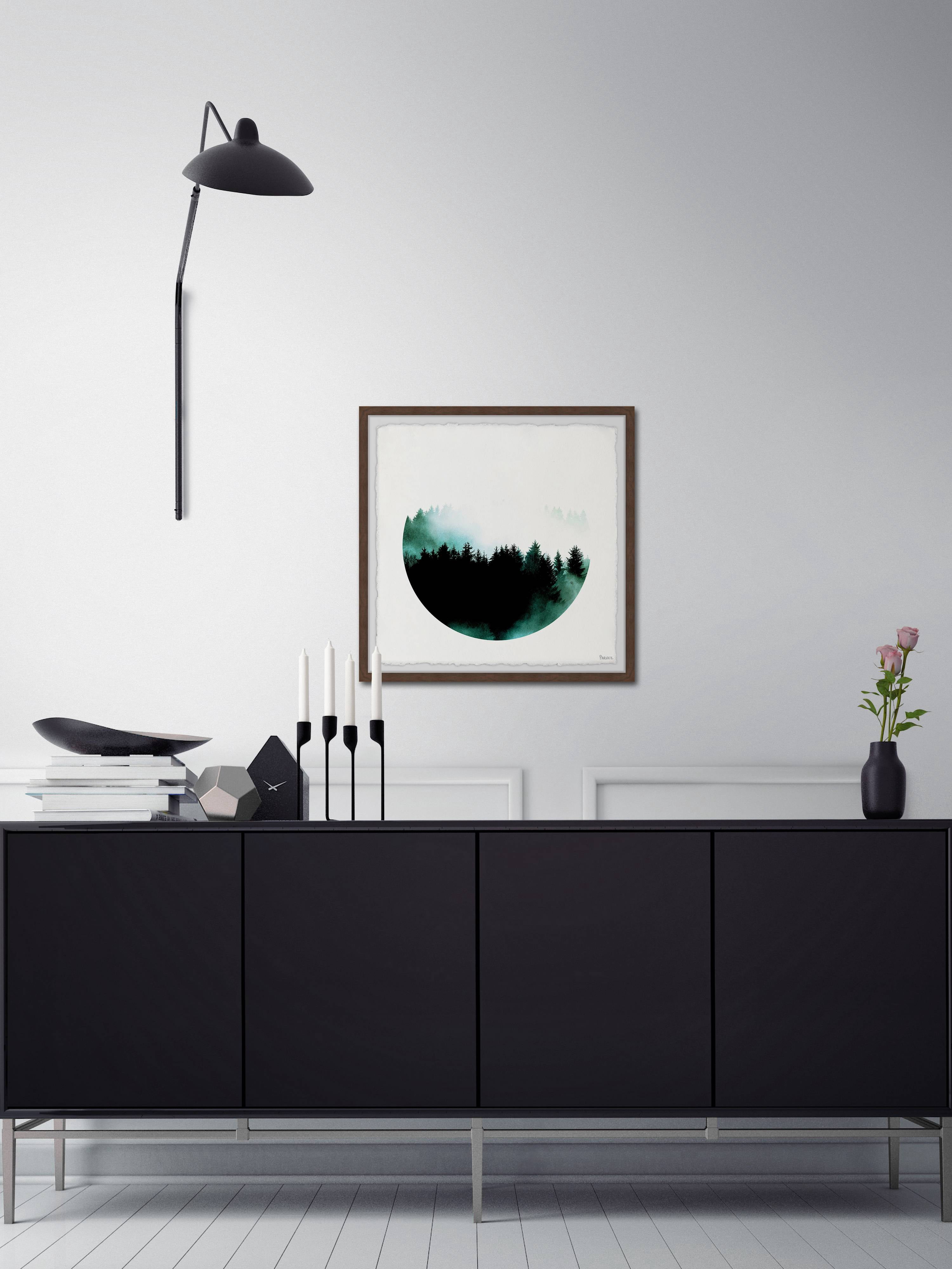 Parvez Taj "Jaded Forest" Framed Painting Print