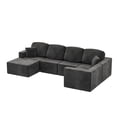 thumbnail image 4 of Homall 126" Modular Sectional Sofa U-Shaped Boneless No Assembly Required Cloud Couches with Deep Seat for Living Room, 4 of 8