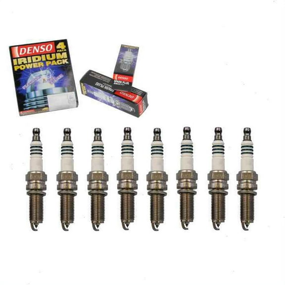 8 pc DENSO Iridium Power Spark Plugs compatible with BMW 550i xDrive 4.4L V8 2011-2014