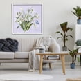 thumbnail image 3 of Stupell Industries Traditional Snowdrops with Vintage Writings White Framed Giclee Art, 24 x 24, by Susan Winget, 3 of 8
