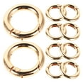 thumbnail image 5 of MLINS 16pcs Key Ring Clips Locking Key Rings Spring Keyring Buckles Round Spring Snap Rings Carabiner Small Round Rings Metal Key Rings Keychain DIY Rings, 5 of 8