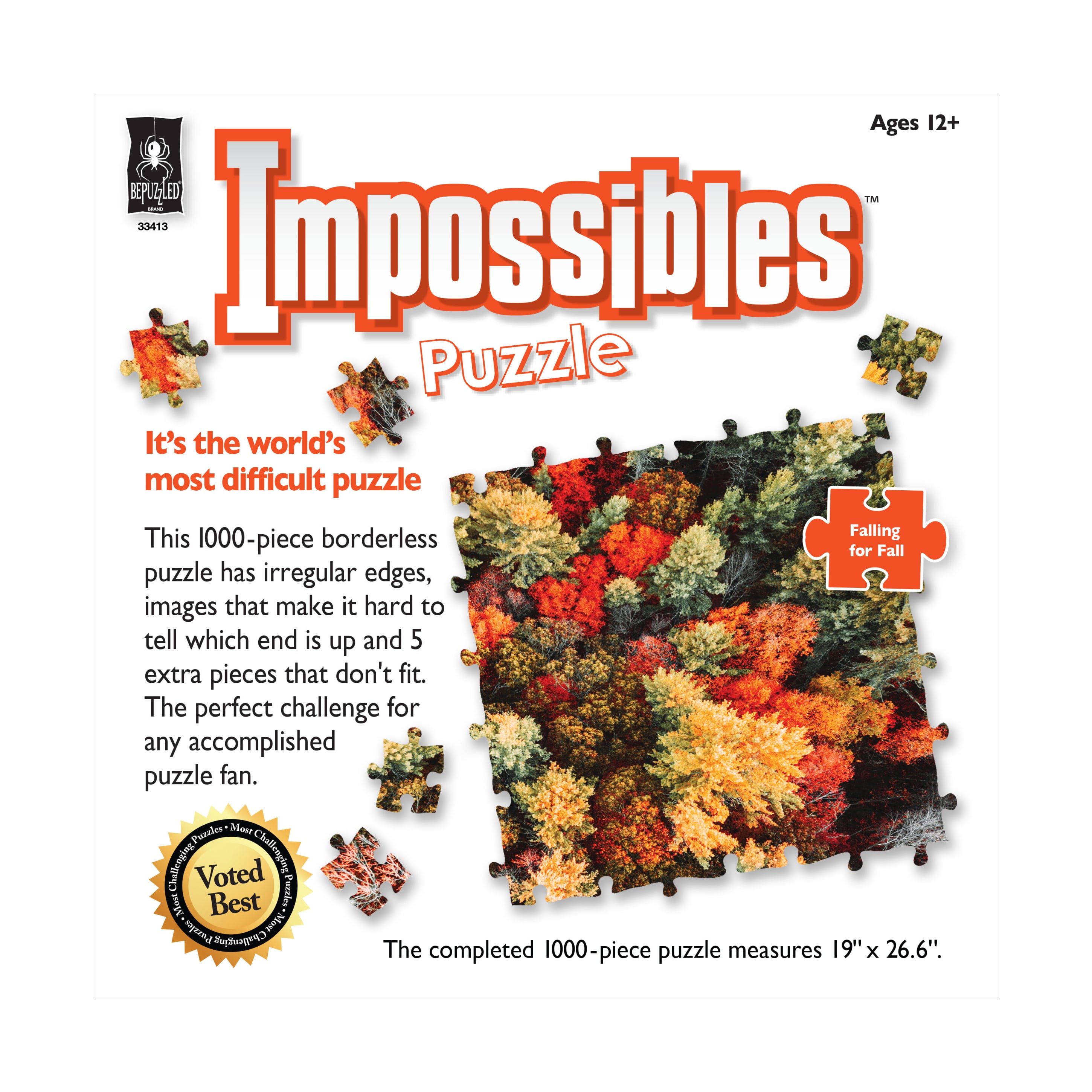 BePuzzled Impossibles Puzzle - Falling for Fall: 1000 Pcs