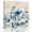 Blue, variant on Blue Ombre Floral Wall Art Painting on Canvas, Spring Elegant Flowers Beige Rustic Canvas Art Home Prints Wall Art Framed Modern Artwork for Living Room Bedroom Wall Decor 8x8in