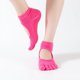 thumbnail image 1 of Calcetines de yoga profesionales Yogo con agujeros para cavar, antideslizantes, con punta abierta y parte trasera abierta, calcetines de cinco dedos, 1 of 5