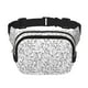 thumbnail image 1 of Balery Black White Music Mochila Cinturón para Mujeres y Hombres, Bolsa de Cintura Impermeable de Doble Capa con Correa, 1 of 9