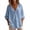 Blue, variant on Long Sleeve Shirts for Women Casual Deep V Neck Blouses Loose Fit Flowy Fashion Clothing Fall Clothes