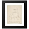 thumbnail image 2 of Hieronymus Hess 12x14 Black Modern Framed Museum Art Print Titled - Portrait of Johann Anton Koch (ca. 1823), 2 of 5