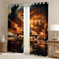 thumbnail image 2 of Castle Fairy Flying Plane Curtains Pack of 2 (42x84 Each),Transportation Curtains Blackout, 2 of 6
