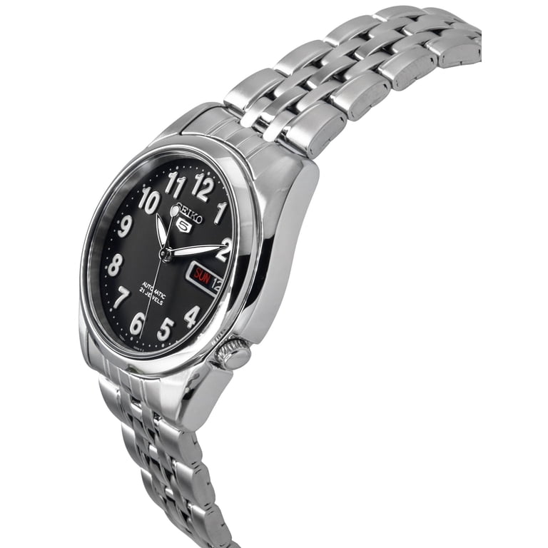 Seiko Men's 5 Automatic SNK381K Black Stainless-Steel Automatic