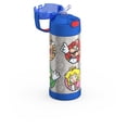 thumbnail image 6 of Thermos Kids Stainless Steel Funtainer Water Bottle with Straw, Dishwasher Safe, Leak Proof, Super Mario, 14 oz, 6 of 11
