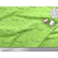 thumbnail image 2 of Soimoi Green Cotton Cambric Fabric Text & Arrow Tribal Print Sewing Fabric Yard 56 Inch Wide, 2 of 3