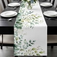 thumbnail image 2 of Eucalyptus Leaf Table Runner 13x36 Inch Country Green Plant Table Runner Non-Slip Dresser Scarves for Holiday Decorations, Party, Dinner and Gatherings, 1 Pack, 2 of 8