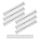 thumbnail image 1 of Uxcell 6-Pack Bisagras Continuas y de Piano Plateadas, 8x1.2x0.04" de Acero Inoxidable con Tornillos para Puertas de Gabinetes, 1 of 1