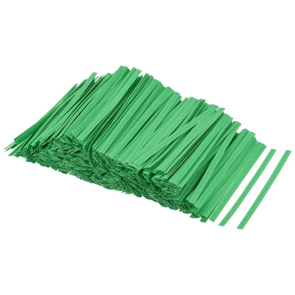 Unique Bargains Twist Ties 3.54' Paper Closure Tie for Tying Bread, Candy,Cookies Green 1000 Pack