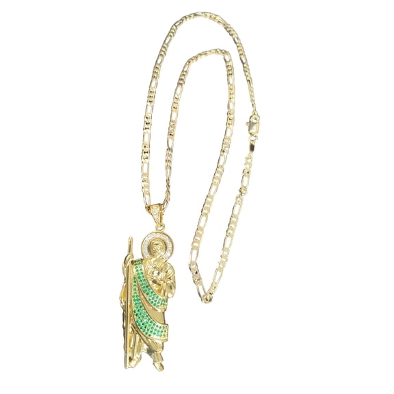 DESIGNICE 2026 New Saint Jude Thaddeus Necklace,Pendant for Men,Gold Filled 18K,Religious Gifts,Faith-Based Events,Daily Wear,Spiritual Jewelry.