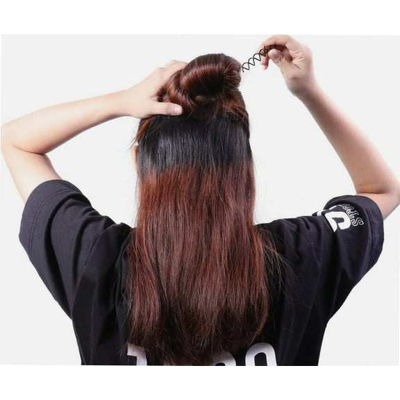 20pcs Spiral Bobby Hair Pins Twist Screw Hair Clip Mini Spin Clip for DIY Hair Style (Black)