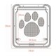 thumbnail image 2 of Pet Door for Dogs Cat Flea Door for Large Dogs Cat Flap for Mosquito Net Door 4 Position Locking, 2 of 5