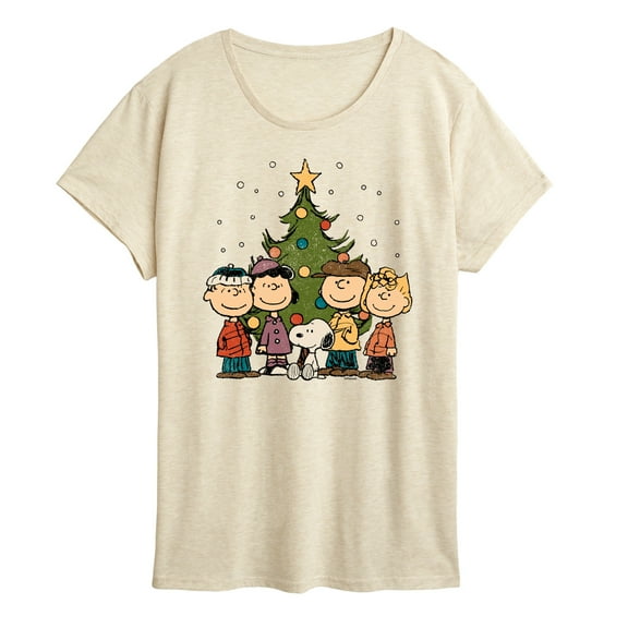 Peanuts - Peanuts Christmas Group - Women's Short Sleeve Graphic T-Shirt