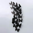 thumbnail image 5 of Black Butterfly Wall Decor,12pc Butterfly Halloween Decorations,3d Butterfly Wall Decor,Butterflies Wings Reusable Mural Wall Stickers for Home Room Bedroom Party Wedding Christmas Decorations, 5 of 9