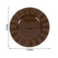 thumbnail image 5 of BalsaCircle 10 Brown 9" Round Disposable Salad Dinner Plastic Plates Gold Wavy Trim Wedding Party Tableware, 5 of 8