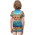 thumbnail image 3 of Luca Boys Two Piece Rash Guard Swimsuits Kids Short Sleeve Swimwear Sets Bathing Suit, 3 of 7