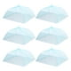 thumbnail image 1 of 6 Pzs Grandes y Altas Cubiertas de Comida de Malla de 17" para Exteriores, Cubiertas Protectoras de Comida Plegables, Azules, 1 of 6