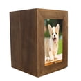 thumbnail image 1 of Caja de cremación de mascotas de madera de ceniza para perros Recuerdo Marco de fotos Ataúd funerario Marrón jinwen Urna de cremación, 1 of 8