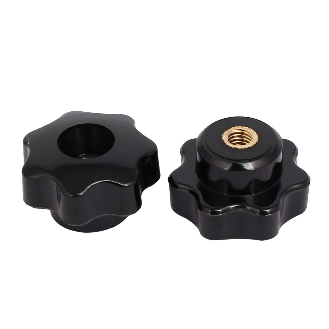 M8x40mm Star Head Female Threaded Through Hole Machinery Clamping Knobs