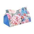 thumbnail image 4 of Servilletero con flor decorativa, caja de pañuelos rectangular, soporte para papel de seda para mesitas de noche, tocadores de baño y coche. A, 4 of 8
