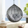 thumbnail image 6 of Modway Garner Teardrop Outdoor Patio Swing Chair in Gray Gray, 6 of 6