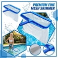 thumbnail image 1 of HTHLVMD Pool Skimmer Net, Leaf Skimmer for Pool, Fine Mesh Pool Net, Premium Fine Mesh Pool Skimmer Net, Durable Leaf & Debris Catcher, Professional-Grade Swimming Pool Cleaning Tool, Blue, 1 of 5