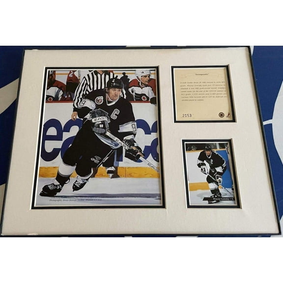 Wayne Gretzky LA Kings 11x14 Art Print matted framed
