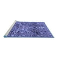 thumbnail image 2 of Ahgly Company Machine Washable Indoor Square Persian Blue Traditional Area Rugs, 5' Square, 2 of 4