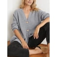 thumbnail image 3 of Popular Solid Color Cardigan Sweater Coat For Women, 3 of 7