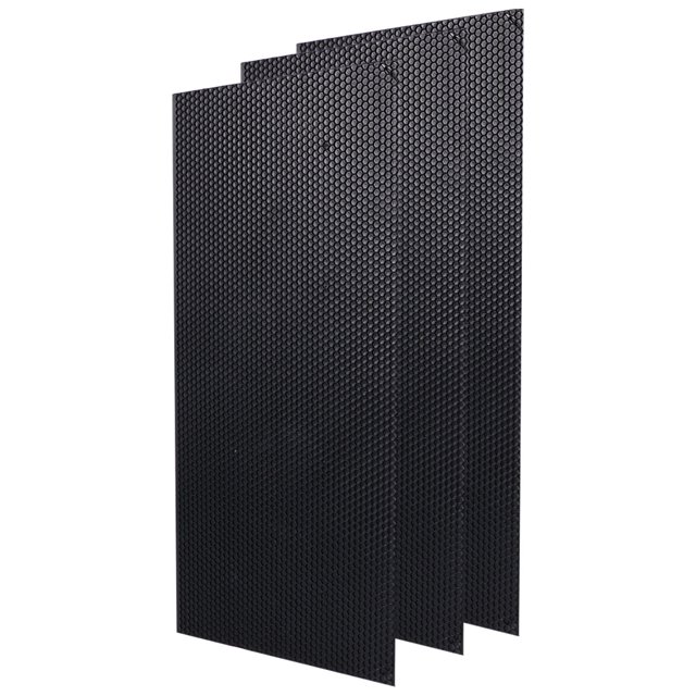 ELAYARD 6Pcs Black Plastic Beekeeping Tools Bees Hive Base with Deep Foundation for Natural Honeycomb Building
