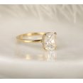thumbnail image 2 of vylahjewellery Women’s Cushion Cut Moissanite Diamond Rings 18K Yellow Gold Solitaire Engagemen Rings Proposal Jewelry Gift Hidden Halo Born Birthstone Anniversary Ring, 2 of 9