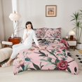 thumbnail image 4 of Castle Fairy Chic Floral Flowers Bedding Comforter Set 2pcs for Female Men Women,Exotic Style Twin Comforter Sets Microfiber,Vintage Retro Luxury Breathable Bedding Set,Lightweight Room Decor, 4 of 8