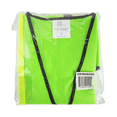thumbnail image 3 of Karat High Visibility Reflective Safety Vest with Zipper Fastening, Green - Large, 3 of 4