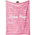 thumbnail image 1 of LHSHID Warm Hugs Healing Blanket Breast Cancer Gifts for Women Get Well Soon Feel Better Gifts for Women Patient Sympathy Gift for Friend Sister Soft Comfort Throw Blankets 30"x40", 1 of 7